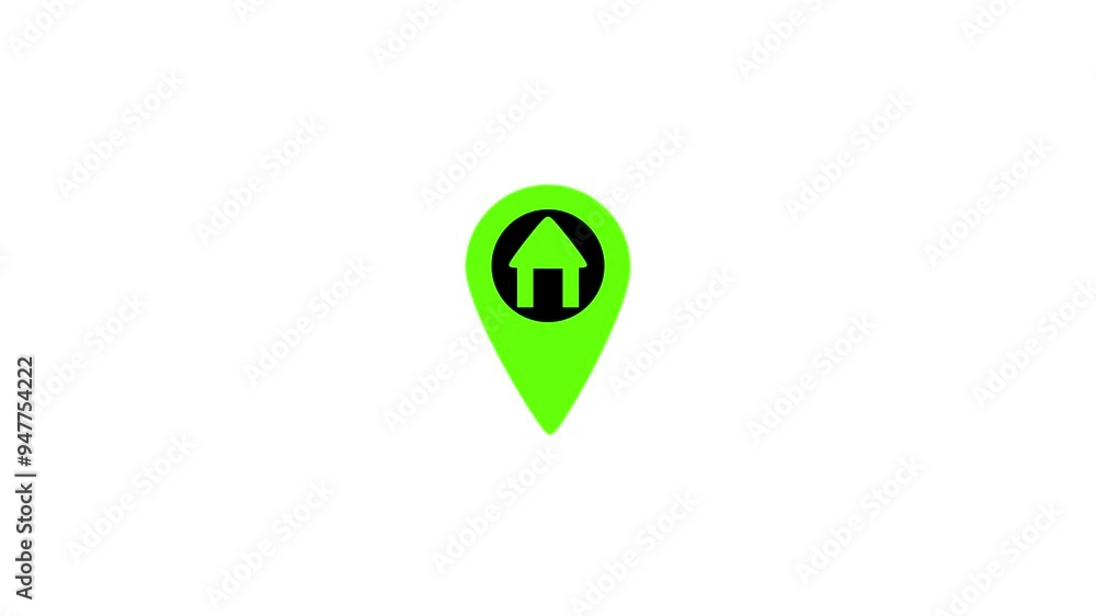 Location indicator and location icon animation.Appearing pointer for a map. Point of interest. Sign and pin to indicate the route. Location indicator and location icon animation.Appearing pointer for a map. Point of interest. Sign and pin to indicate the route.
