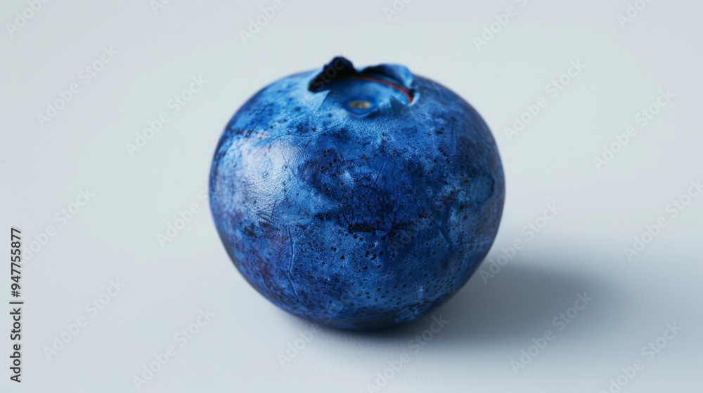 A whole blueberry isolated on a white background A whole blueberry isolated on a white background