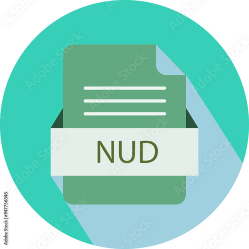 NUD File icon with black shadow