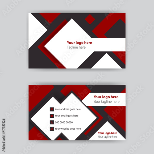 Template abstract business card 