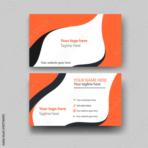 Modern style creative business card template