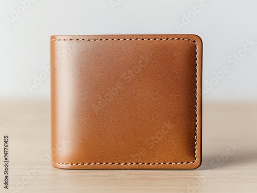 Custom wallet mockup with personalized elements, focus on unique design and branding opportunities