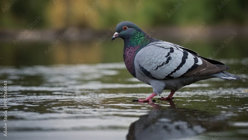 pigeon on the lake pigeon on the lake