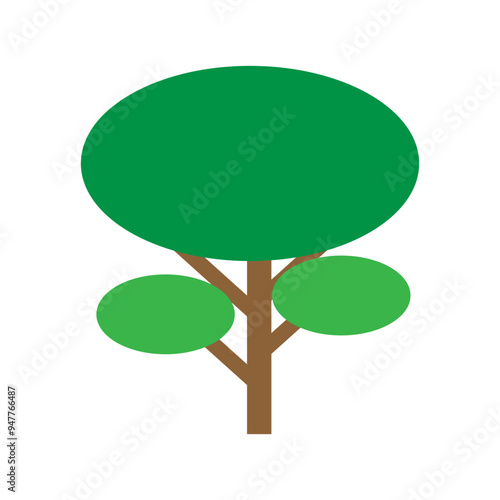 Tree icon vector. Plant illustration sign. Garden symbol or logo.
