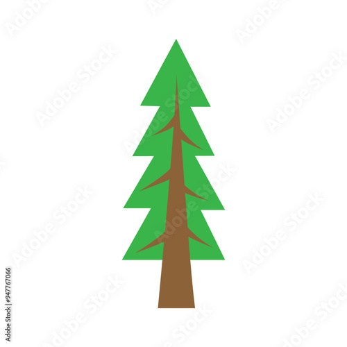 Tree icon vector. Plant illustration sign. Garden symbol or logo.