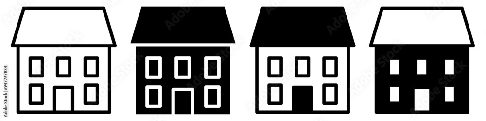 Adobe Illustrator ArtworkHostel icon vector set. Home illustration sign collection. House symbol or logo. Adobe Illustrator ArtworkHostel icon vector set. Home illustration sign collection. House symbol or logo.