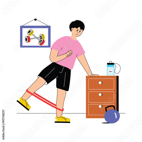 Man performing leg lifts for lower body strength and core stability