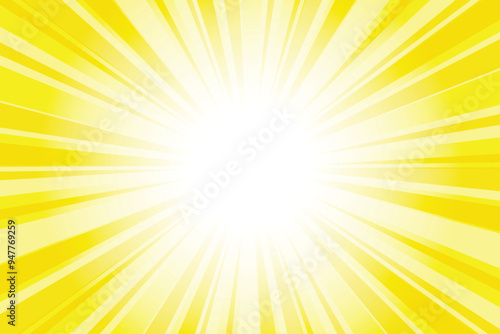 Wallpaper Mural Abstract yellow sun rays background. Buff yellow sunburst background with glowing light rays. Bright rays background for summer themes, energy concepts and vibrant designs. Torontodigital.ca