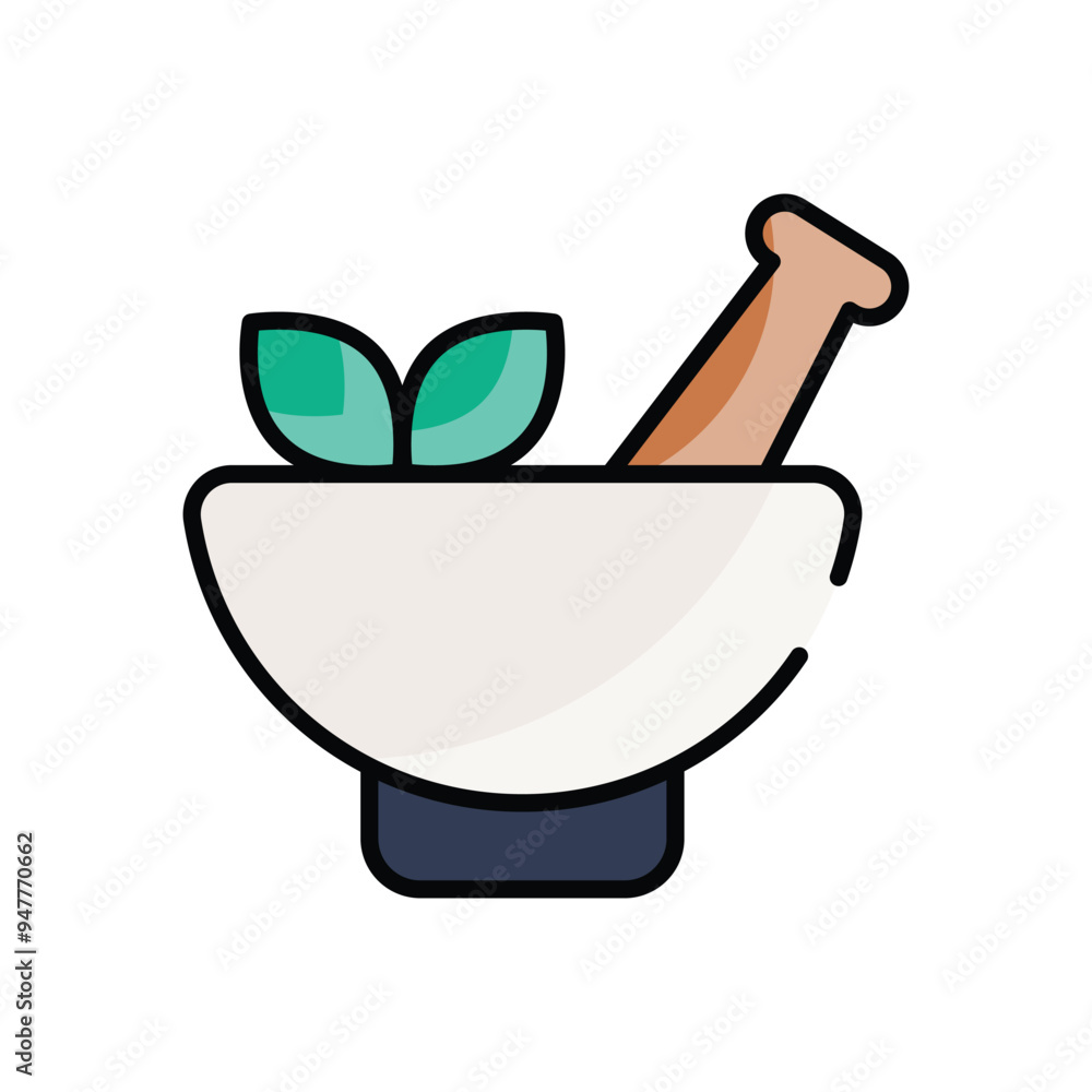 Mortar and Pestle vector icon Mortar and Pestle vector icon
