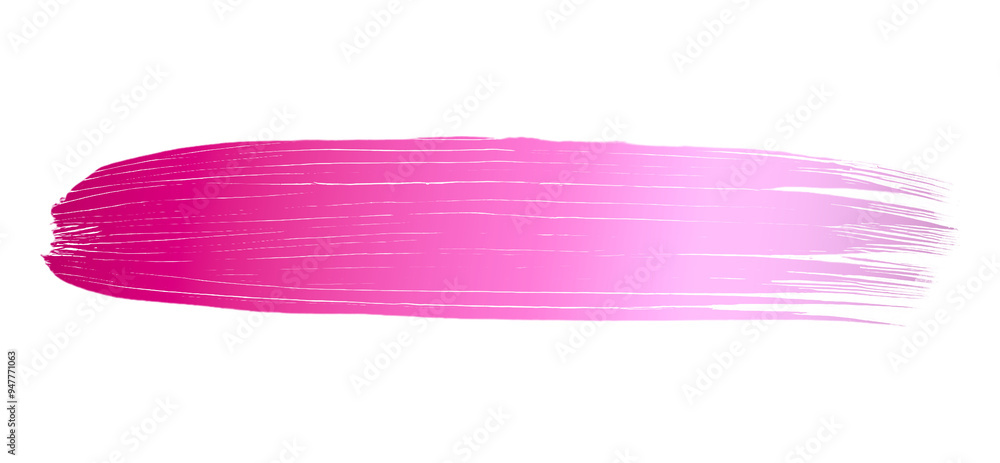 Bold pink brush stroke with a textured, gradient effect and frayed edges, isolated on a transparent background Bold pink brush stroke with a textured, gradient effect and frayed edges, isolated on a transparent background