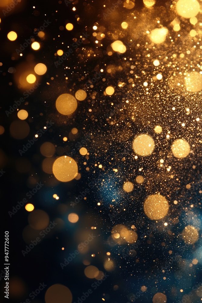 Abstract gold glitter on black. Perfect for celebratory backgrounds, adding a touch of festive magic. Abstract gold glitter on black. Perfect for celebratory backgrounds, adding a touch of festive magic.