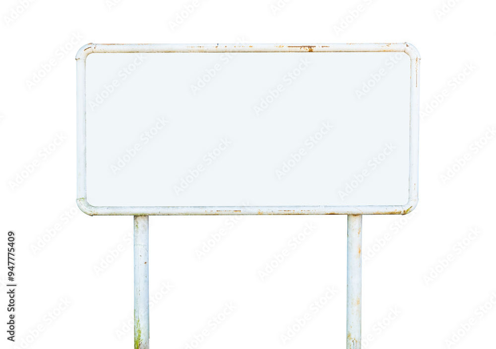 Obraz premium blank billboard isolated on white