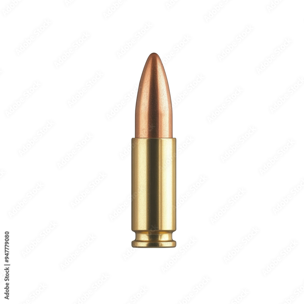 Single Bullet Ammunition Isolated on Black Background Single Bullet Ammunition Isolated on Black Background