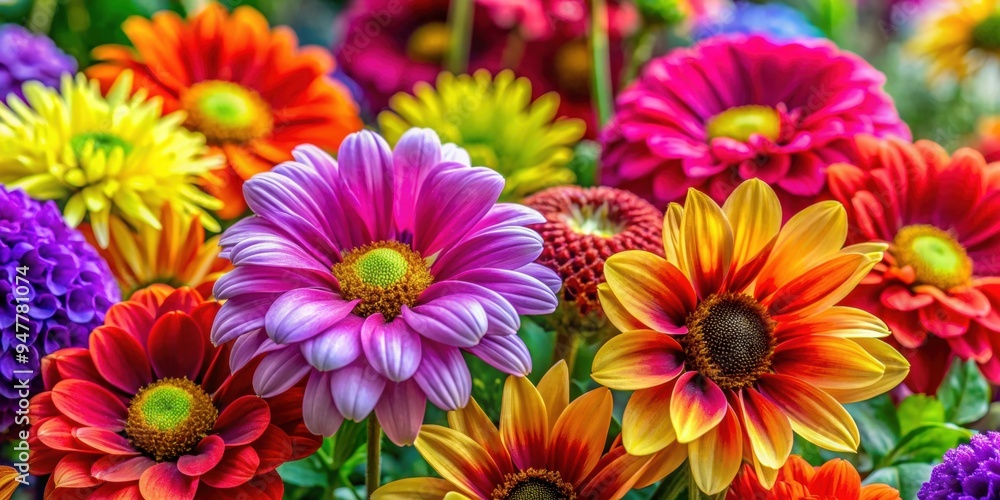 Vibrant image of colorful flowers symbolizing harmony and beauty in nature, blossoms, floral, vibrant, colorful, harmony Vibrant image of colorful flowers symbolizing harmony and beauty in nature, blossoms, floral, vibrant, colorful, harmony