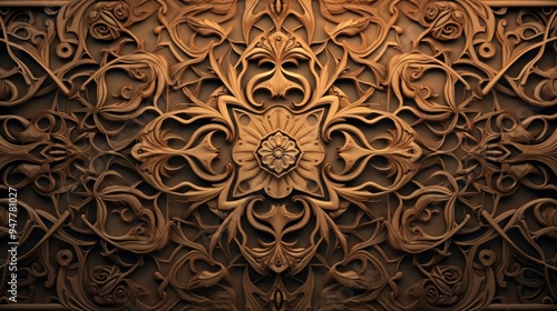 Arabic Style Background with generative ai