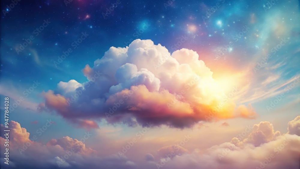 A whimsical cloud made of dreamy shapes and colors floating in a surreal sky, dream, cloud, fantasy, imagination, surreal A whimsical cloud made of dreamy shapes and colors floating in a surreal sky, dream, cloud, fantasy, imagination, surreal