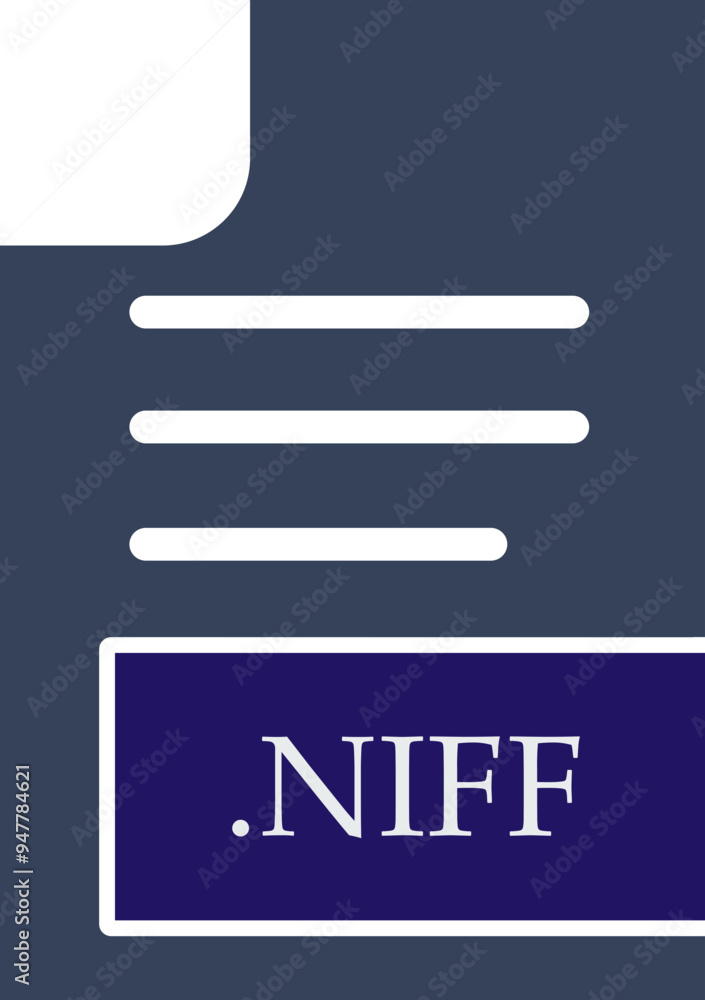 NIFF File format icon fill inside NIFF File format icon fill inside