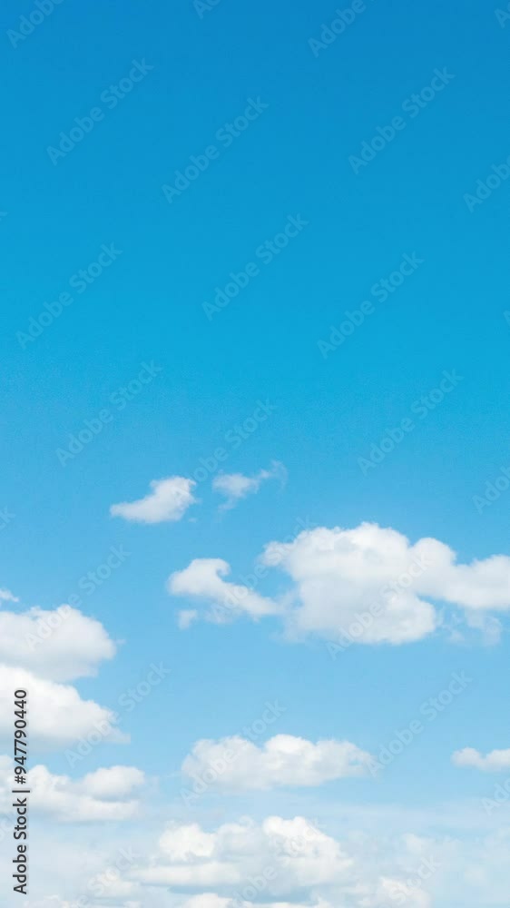 Fluffy White Clouds Moving Across Sky - Time lapse Cloudscape, Christian Conceptual Background, Vertical Video Fluffy White Clouds Moving Across Sky - Time lapse Cloudscape, Christian Conceptual Background, Vertical Video