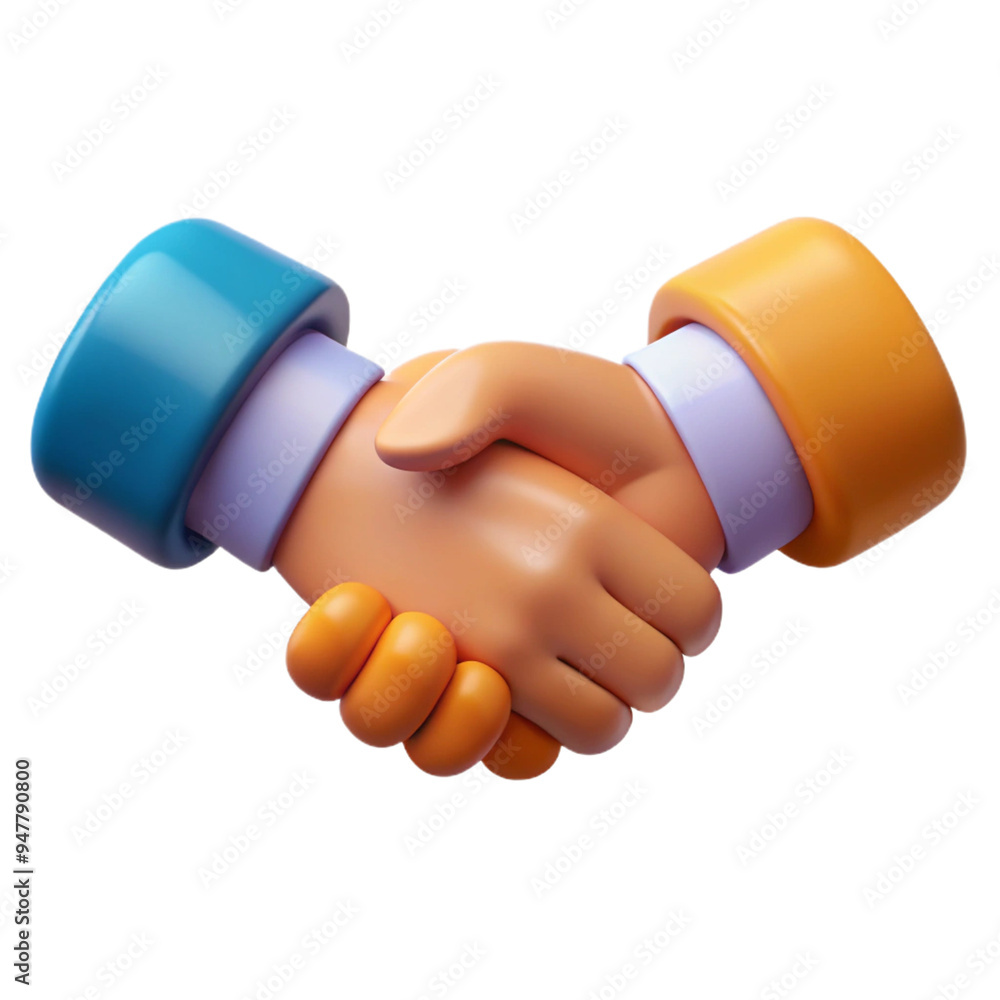 3D Handshake - High-Resolution Image for Business and Partnership Themes 3D Handshake - High-Resolution Image for Business and Partnership Themes