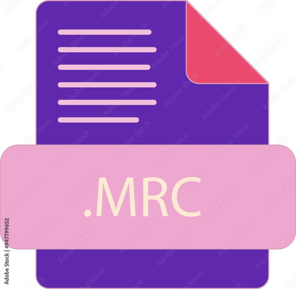 MRC File extention icon old minimal color fill MRC File extention icon old minimal color fill