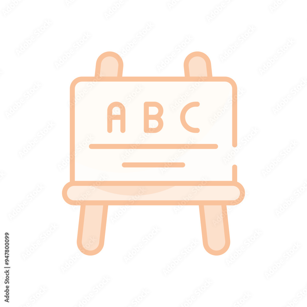 Chalkboard vector icon