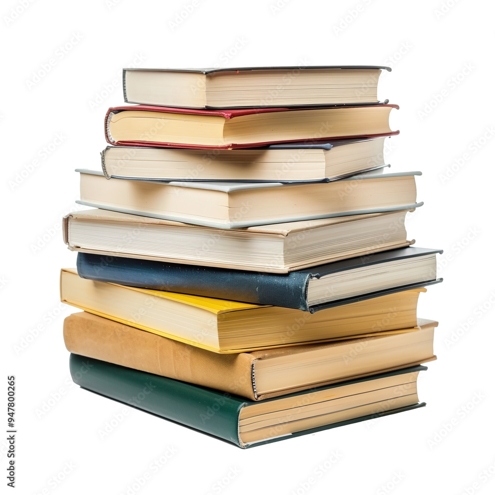 A stack of books on transparent background PNG A stack of books on transparent background PNG