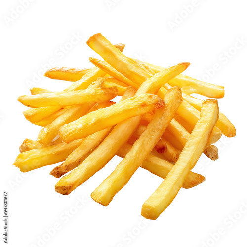 French fries on transparent background PNG