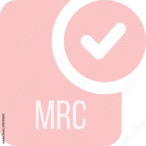 MRC ip file icon with black checked mark photo