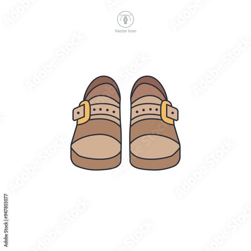 Haferlschuhe icon symbol vector illustration isolated on white background