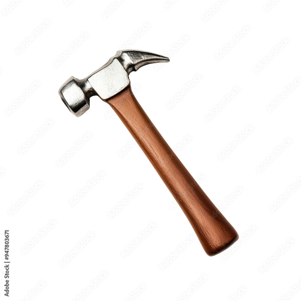 Closeup of a Hammer with Wooden Handle Closeup of a Hammer with Wooden Handle