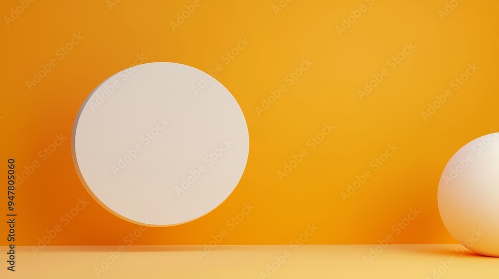 Minimalist abstract composition featuring floating shapes on a vibrant orange backdrop. Perfect for modern design projects. Minimalist abstract composition featuring floating shapes on a vibrant orange backdrop. Perfect for modern design projects.