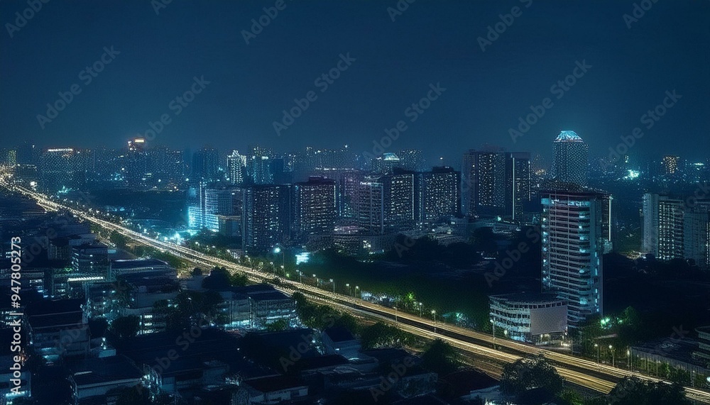 city night light, the street of the old town, photo with super wide angle lens city night light, the street of the old town, photo with super wide angle lens
