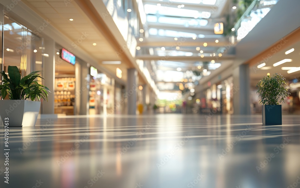 3D rendering of a shopping mall with a blurred background 3D rendering of a shopping mall with a blurred background