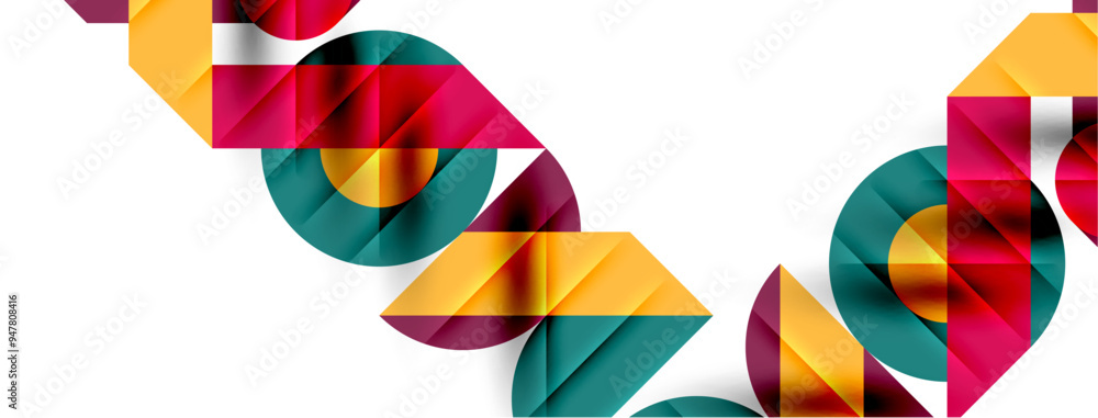 Round shapes, circles and lines minimal geometric background. Vector Illustration For Wallpaper, Banner, Background, Card, Book Illustration, landing page Round shapes, circles and lines minimal geometric background. Vector Illustration For Wallpaper, Banner, Background, Card, Book Illustration, landing page