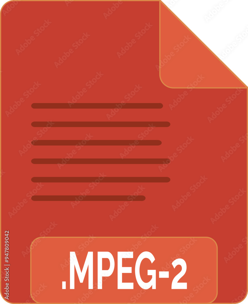 MPEG-2 File icon minimal fill MPEG-2 File icon minimal fill