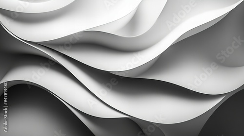 Wallpaper Mural Abstract background with gray waves and folds creating a textured pattern and smooth design for modern art new beautiful stock image illustration AI Torontodigital.ca