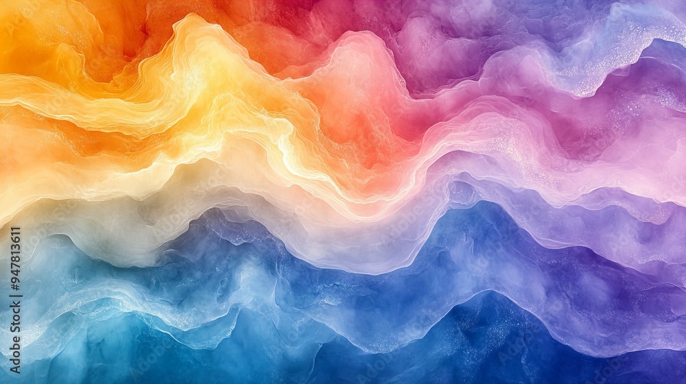 Abstract background with colorful waves and folds creating a textured pattern and smooth design for modern art new beautiful stock image illustration AI Abstract background with colorful waves and folds creating a textured pattern and smooth design for modern art new beautiful stock image illustration AI