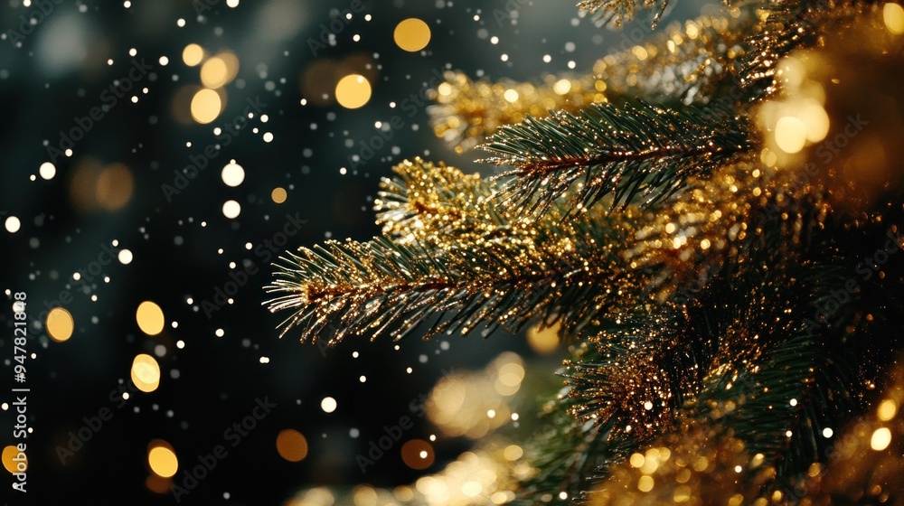 Sparkling Christmas Tree Branch Sparkling Christmas Tree Branch