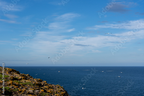 Fowlsheugh Cliffs Viewpoint. Scotland, United Kingdom. Highlands of Scotland.