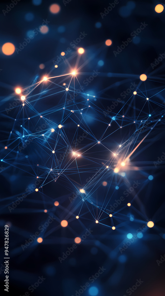 Obraz premium Dotted sci-fi future technology background