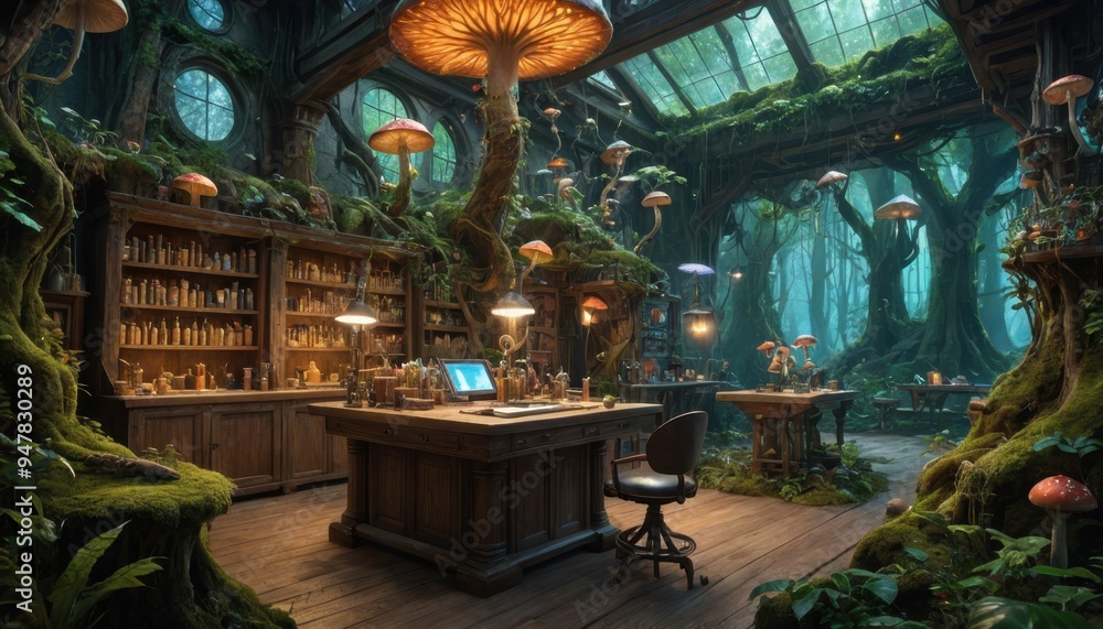 Naklejka premium Fantasy Lab