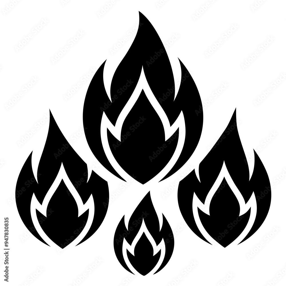 High-quality fire silhouette vector ideal for creating striking designs adding warmth and energy to any visual content
High-quality fire silhouette vector ideal for creating striking designs adding warmth and energy to any visual content