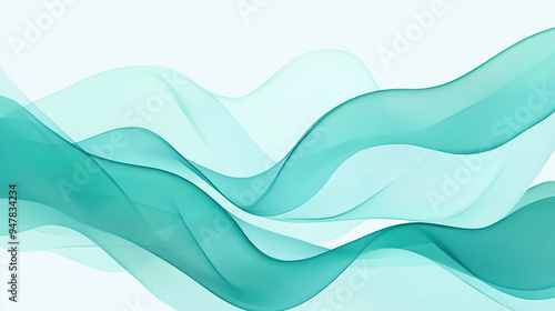Blue green abstract wind background image