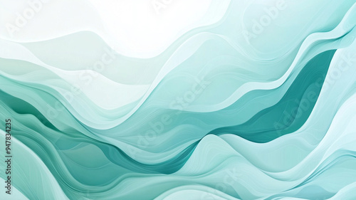 Blue green abstract wind background image