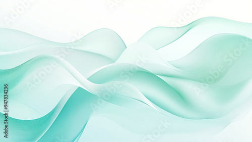 Blue green abstract wind background image