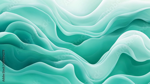 Blue green abstract wind background image