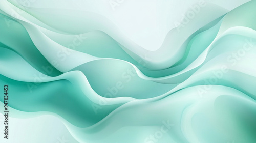 Blue green abstract wind background image