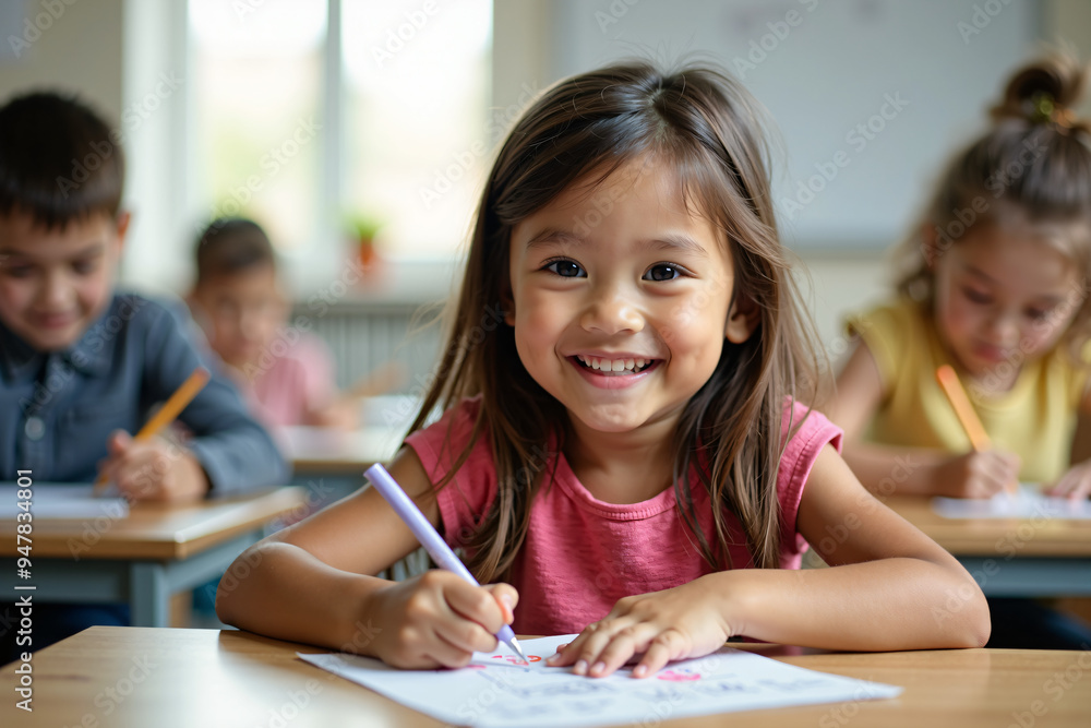 children studying in classroom children studying in classroom