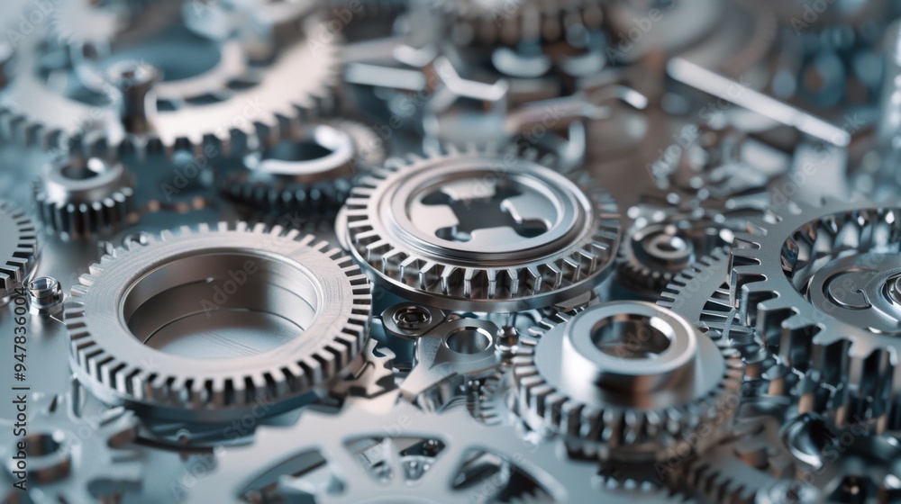 An array of interlocking metallic gears creates a mesmerizing display of precision engineering, symbolizing mechanism and intricate design. An array of interlocking metallic gears creates a mesmerizing display of precision engineering, symbolizing mechanism and intricate design.