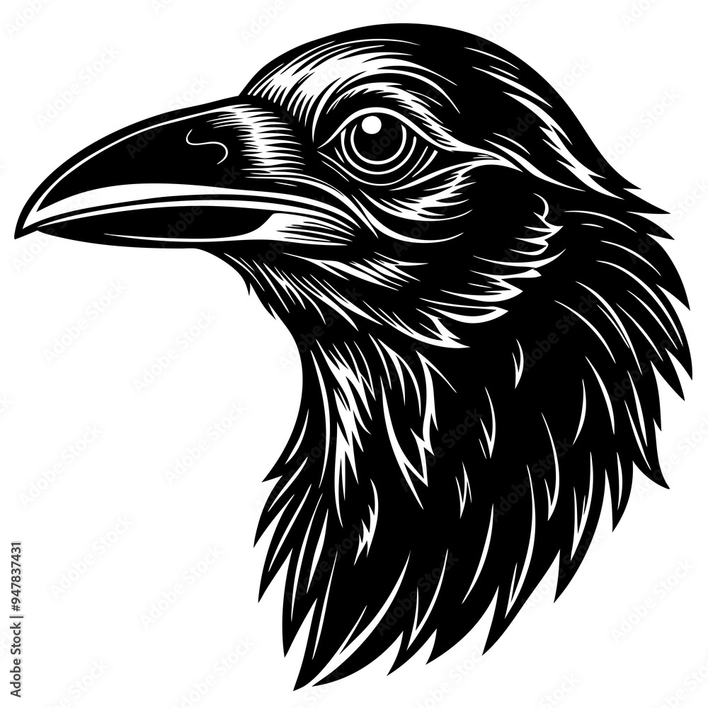 Fototapeta premium eagle head illustration